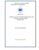 Luận văn Thạc sĩ Kinh tế: Nghiên cứu các yếu tố ảnh hưởng đến nghèo đa chiều của hộ dân tại huyện tân hiệp tỉnh Kiên Giang