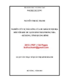 Luận văn Thạc sĩ Quản trị kinh doanh: Nghiên cứu sự hài lòng của du khách nội địa đối với khu du lịch sinh thái Phong Nha - Kẻ Bàng, tỉnh Quảng Bình