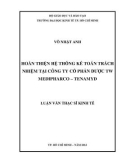 Luận văn Thạc sĩ Kinh tế: Hoàn thiện hệ thống kế toán trách nhiệm tại Công ty cổ phần Dược TW Medipharco - Tenamyd