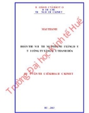 Luận văn Thạc sĩ Khoa học kinh tế: Hoàn thiện hệ thống phân phối xăng dầu tại Công ty xăng dầu Thanh Hóa