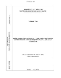 Luận văn Thạc sĩ Khoa học: Hoàn thiện công tác quản lý hệ thống phân phối sản phẩm cho công Công ty thương mại và sản xuất Tiến Thành