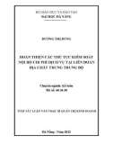 Luận văn: HOÀN THIỆN CÁC THỦ TỤC KIỂM SOÁT NỘI BỘ CHI PHÍ DỊCH VỤ TẠI LIÊN ĐOÀN ĐỊA CHẤT TRUNG TRUNG BỘ