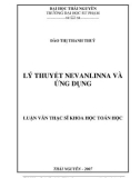 Luận văn: LÝ THUYẾT NEVANLINNA VÀ ỨNG DỤNG