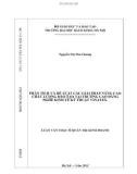 Luận văn Thạc sĩ Quản trị kinh doanh: Phân tích và đề xuất các giải pháp nâng cao chất lượng đào tạo tại Trường Cao đẳng nghề Kinh tế - Kỹ thuật Vinatex