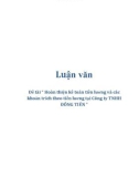 Đề tài ' Hoàn thiện kế toán tiền lương và các khoản trích theo tiền lương tại Công ty TNHH ĐÔNG TIẾN '