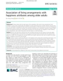 Association of living arrangements with happiness attributes among older adults