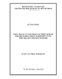 Luận văn Thạc sĩ Kinh tế: Thực trạng và giải pháp cải thiện sinh kế cho hộ nghèo, thoát nghèo bền vững trên địa bàn thị trấn Đầm Dơi