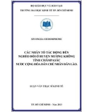 Luận văn Thạc sĩ Kinh tế: Các nhân tố tác động đến nghèo đói ở huyện Mương Không tỉnh Chăm Pa Sắc nước Cộng hòa dân chủ nhân dân Lào