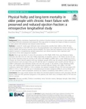 Physical frailty and long-term mortality in older people with chronic heart failure with preserved and reduced ejection fraction: A retrospective longitudinal study