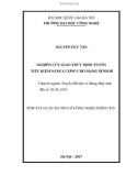 Luận văn Thạc sĩ Công nghệ thông tin: Nghiên cứu giao thức định tuyến tiết kiệm năng lượng cho mạng sensor