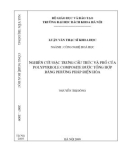 Luận văn Thạc sĩ Khoa học: Nghiên cứu đặc trung cấu trúc và phổ của polypyrrole composite được tổng hợp bằng phương pháp điện hóa