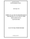 Luận văn Thạc sĩ Sinh thái học: Nghiên cứu các yếu tố ảnh hưởng đến sự sinh trưởng của các loài cây trên băng xanh cản lửa tại thành phố Đà Nẵng