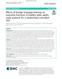 Effects of foreign language learning on executive functions in healthy older adults: Study protocol for a randomised controlled trial