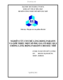Tiểu luận: Nghiên cứu cơ chế lắng đọng parafin và giới thiệu một số phụ gia có hiệu quả chống lắng đọng parafin cho dầu thô