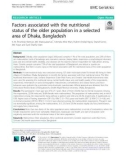 Factors associated with the nutritional status of the older population in a selected area of Dhaka, Bangladesh