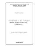 Luận văn Thạc sĩ Chính sách công: Thực hiện chính sách việc làm cho Thanh niên trên địa bàn huyện Duy Xuyên, tỉnh Quảng Nam