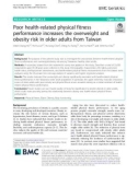 Poor health-related physical fitness performance increases the overweight and obesity risk in older adults from Taiwan