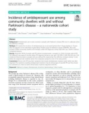 Incidence of antidepressant use among community dwellers with and without Parkinson's disease – a nationwide cohort study