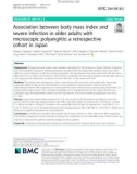 Association between body mass index and severe infection in older adults with microscopic polyangiitis: A retrospective cohort in Japan