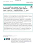 A cross-sectional study of foot-ground clearance in healthy community dwelling Japanese cohorts aged 50, 60 and 70 years