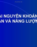 Tài nguyên khoáng sản năng lượng