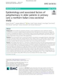 Epidemiology and associated factors of polypharmacy in older patients in primary care: A northern Italian cross-sectional study