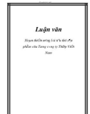 Luận văn đề tài: Hoàn thiện mạng lưới tiêu thụ sản phẩm của Tổng công ty Thép Việt Nam