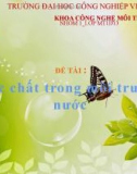 Thuyết trình nhóm: Độc chất trong môi trường nước