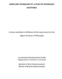 Doctoral thesis of Philosophy: Habits and technology fit: a study of technology acceptance