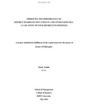 Doctoral thesis of Philosophy: Improving the performance of district boards of education in a decentralized era: a case study of four districts in Indonesia