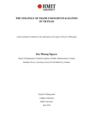 Doctoral thesis of Philosophy: The strategy of trade union revitalisation in Vietnam