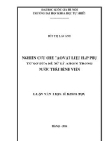 Tóm tắt luận văn Thạc sĩ Khoa học: Nghiên cứu chế tạo vật liệu hấp phụ từ xơ dừa để xử lý Amoni trong nước thải bệnh viện