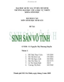 Bài báo cáo môn sinh học sinh sản - Đề tài: Sinh sản vô tính