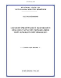 Luận văn Thạc sĩ Kinh tế: Các yếu tố ảnh hưởng đến ý định theo đuổi công việc của ứng viên trong quá trình tuyển dụng tại tổ chức công Quận 3