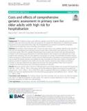 Costs and effects of comprehensive geriatric assessment in primary care for older adults with high risk for hospitalisation