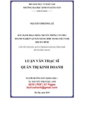 Luận văn Thạc sĩ Quản trị kinh doanh: Đẩy mạnh hoạt động truyền thống văn hóa doanh nghiệp tại Ngân hàng HSBC Bank (Việt Nam) Hội sở chính