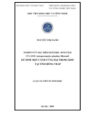 Luận án tiến sĩ Sinh học: Nghiên cứu đặc điểm sinh học, sinh thái của ong Anisopteromalus calandrae (Howard) ký sinh mọt Cánh cứng hại trong kho tại tỉnh Đồng Tháp