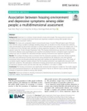 Association between housing environment and depressive symptoms among older people: A multidimensional assessment