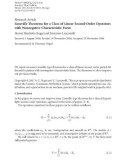 Báo cáo hóa học: Research Article Liouville Theorems for a Class of Linear Second-Order Operators with Nonnegative 