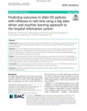 Predicting outcomes in older ED patients with influenza in real time using a big datadriven and machine learning approach to the hospital information system