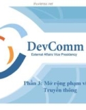 Bài giảng Phần 3: Mở rộng phạm vi của truyền thông