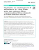 The prevalence and prescribing patterns of benzodiazepines and Z-drugs in older nursing home residents in different European countries and Israel: Retrospective results from the EU SHELTER study