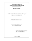 Luận văn Thạc sĩ Khoa học: Hoàn thiện công tác quản lý các dự án tại Công ty Phục Hưng
