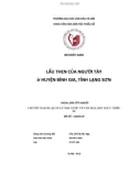 Tóm tắt Khóa luận tốt nghiệp khoa Văn hóa dân tộc thiểu số: Lẩu then của người tày ở huyện Bình Gia, tỉnh Lạng Sơn