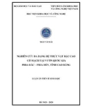 Luận án Tiến sĩ Sinh học: Nghiên cứu đa dạng Hệ Thực vật bậc cao có mạch tại vườn quốc gia Phia Oắc – Phia Đén, tỉnh Cao Bằng