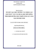 Tóm tắt Luận án Tiến sĩ Khoa học giáo dục: Các định luật bảo toàn Vật lí 10 THPT theo định hướng phát triển năng lực sáng tạo cho học sinh