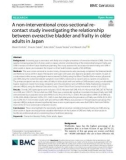 A non-interventional cross-sectional recontact study investigating the relationship between overactive bladder and frailty in older adults in Japan