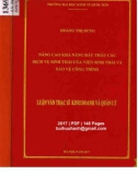 Luận văn Thạc sĩ Kinh doanh và quản lý: Nâng cao khả năng đấu thầu các dịch vụ sinh thái của Viện sinh thái và Bảo vệ công trình