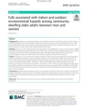 Falls associated with indoor and outdoor environmental hazards among communitydwelling older adults between men and women