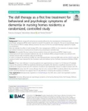 The doll therapy as a first-line treatment for behavioral and psychologic symptoms of dementia in nursing homes residents: A randomized, controlled study